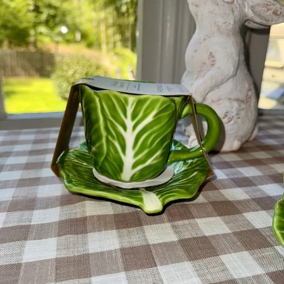 🔥 Viral Target Threshold Cabbage Teacup and Saucer Set - Picture 3 of 9